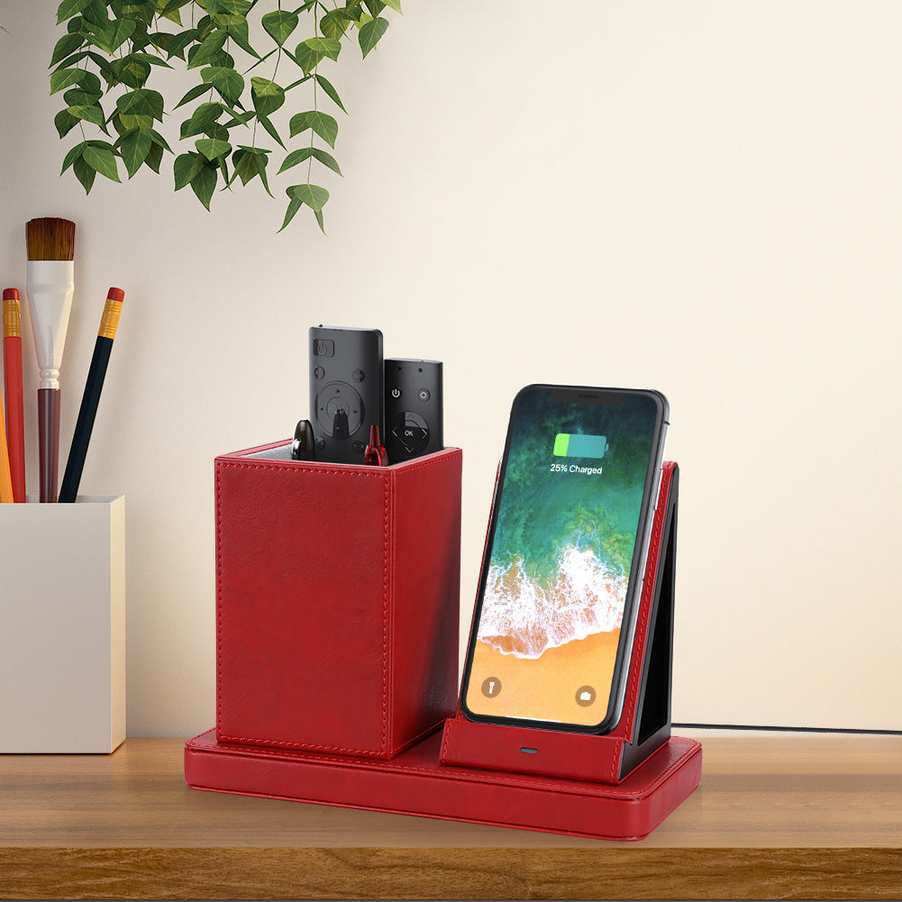 Vertical White Marble Wireless Charger